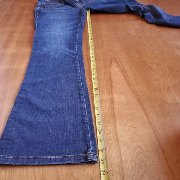 Wrangler Bootcut Embroidered Jeans Sz 5 Low Rise SAMPLE 30 x 33 Western Cowgirl - Picture 10 of 14